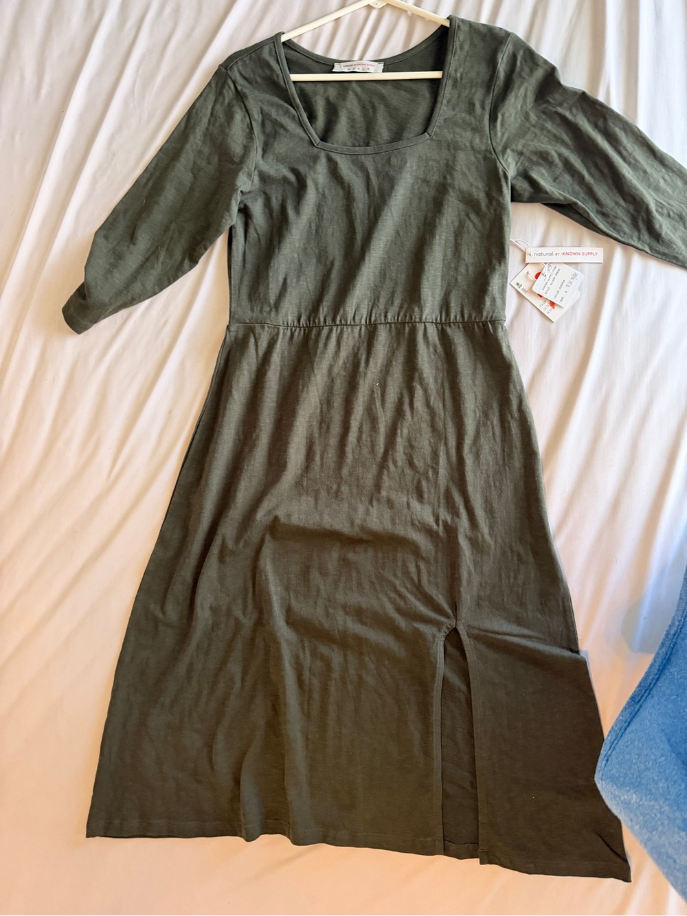 Known Supply 'Ellery' Juniper Midi Dress - Square Neck
